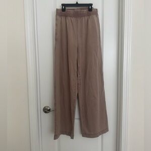 Zara Casual Tan Wide-Leg Pants